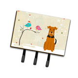 Caroline'S Treasures Christmas Presents Between Friends Airedale Leash Or Key Holder Bb2513Th68, Triple, Multicolor