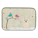 Caroline'S Treasures Christmas Presents Between Friends Wes Tie Dish Drying Mat, 14 X 21