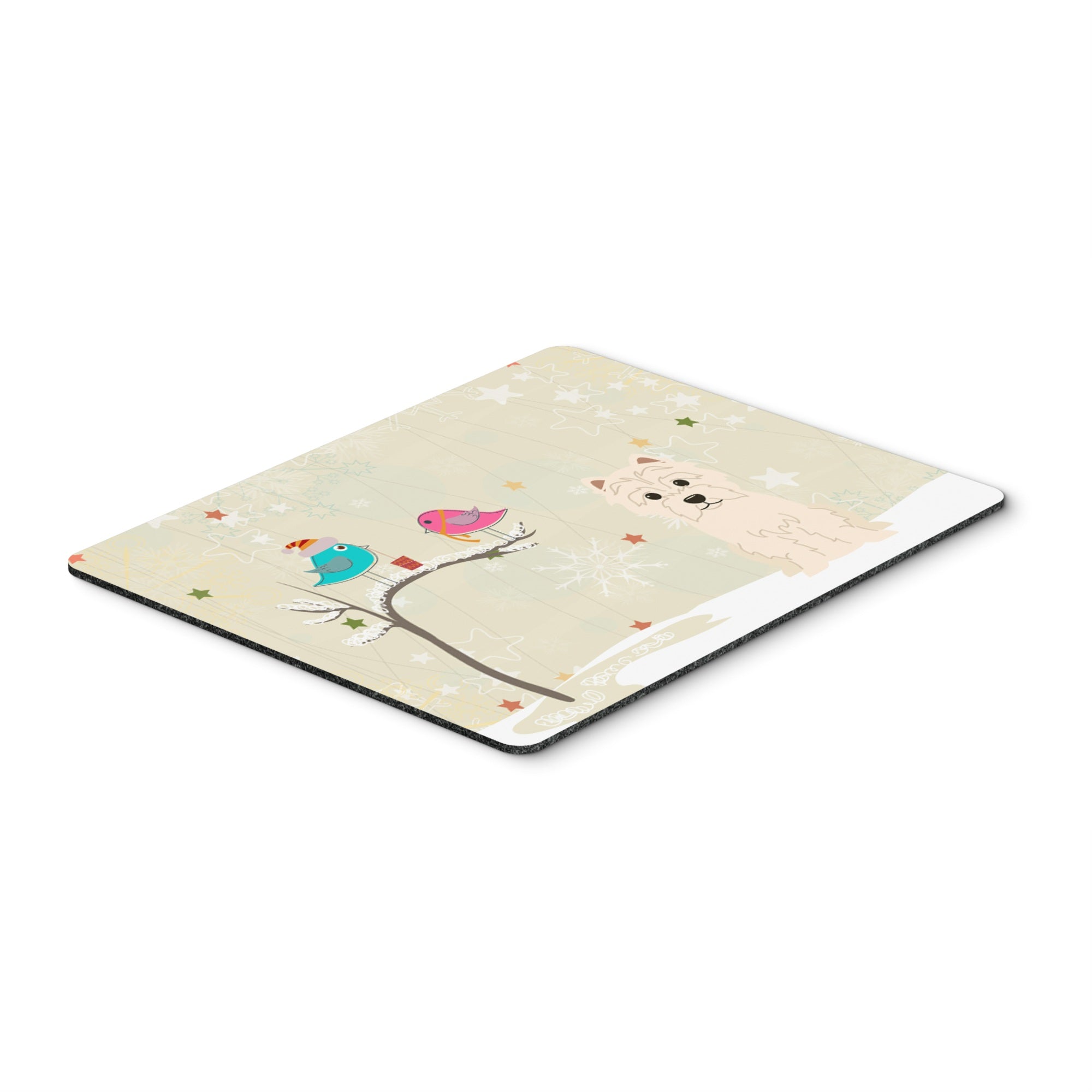 Caroline'S Treasures Christmas Presents Between Friends Westie Mouse Pad, Multicolor, 7.75X9.25 (Bb2514Mp)