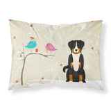 Caroline'S Treasures Christmas Presents Friends Appenzeller Sennenhund Fabric Standard Pillowcase Bb2515Pillowcase