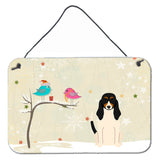 Caroline'S Treasures Christmas Presents Between Friends Swiss Hound Wall Or Door Hanging Prints Bb2516Ds812, 8 X 12, M
