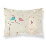 Caroline'S Treasures Christmas Presents Friends White German Shepherd Fabric Standard Pillowcase Bb2517Pillowcase
