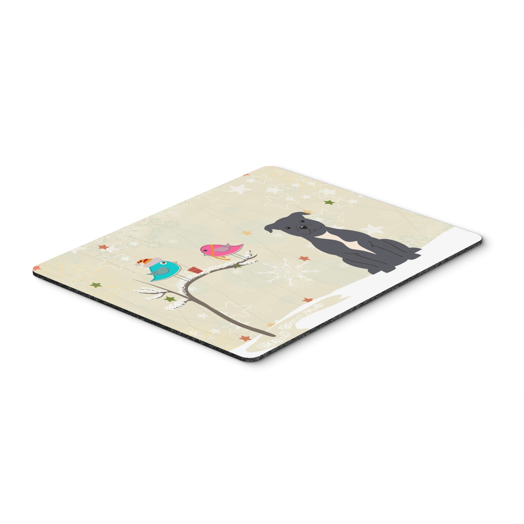 Caroline'S Treasures Christmas Presents, Staffordshire Terrier Mouse Pad, Multicolor, 7.75X9.25 (Bb2518Mp)