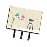 Caroline'S Treasures Christmas Presents Between Friends Miniature Schanuzer Salt And Pepper Leash Or Key Holder Bb2526Th68, Tr