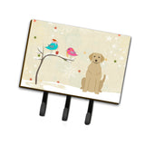 Caroline'S Treasures Christmas Presents Between Friends Yellow Labrador Leash Or Key Holder Bb2527Th68, Triple, Multicolor