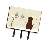 Caroline'S Treasures Christmas Presents Friends Chocolate Labrador Leash Or Key Holder Bb2528Th68, Triple