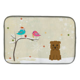 Caroline'S Treasures Christmas Presents Between Friends Glen Of Imal Tan Dish Drying Mat, 14 X 21