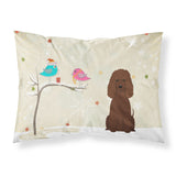Caroline'S Treasures Christmas Presents Between Friends Irish Water Spaniel Fabric Standard Pillowcase Bb2535Pillowcase, Multi