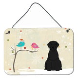 Caroline'S Treasures Christmas Presents Between Friends Giant Schnauzer Wall Or Door Hanging Prints Bb2538Ds812, 8 X 12,