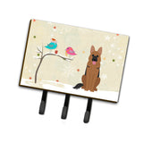 Caroline'S Treasures Christmas Presents Between Friends German Shepherd Leash Or Key Holder Bb2539Th68, Triple, Multicolor