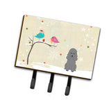Caroline'S Treasures Christmas Presents Between Friends Poodle Silver Leash Or Key Holder Bb2540Th68, Triple, Multicolor