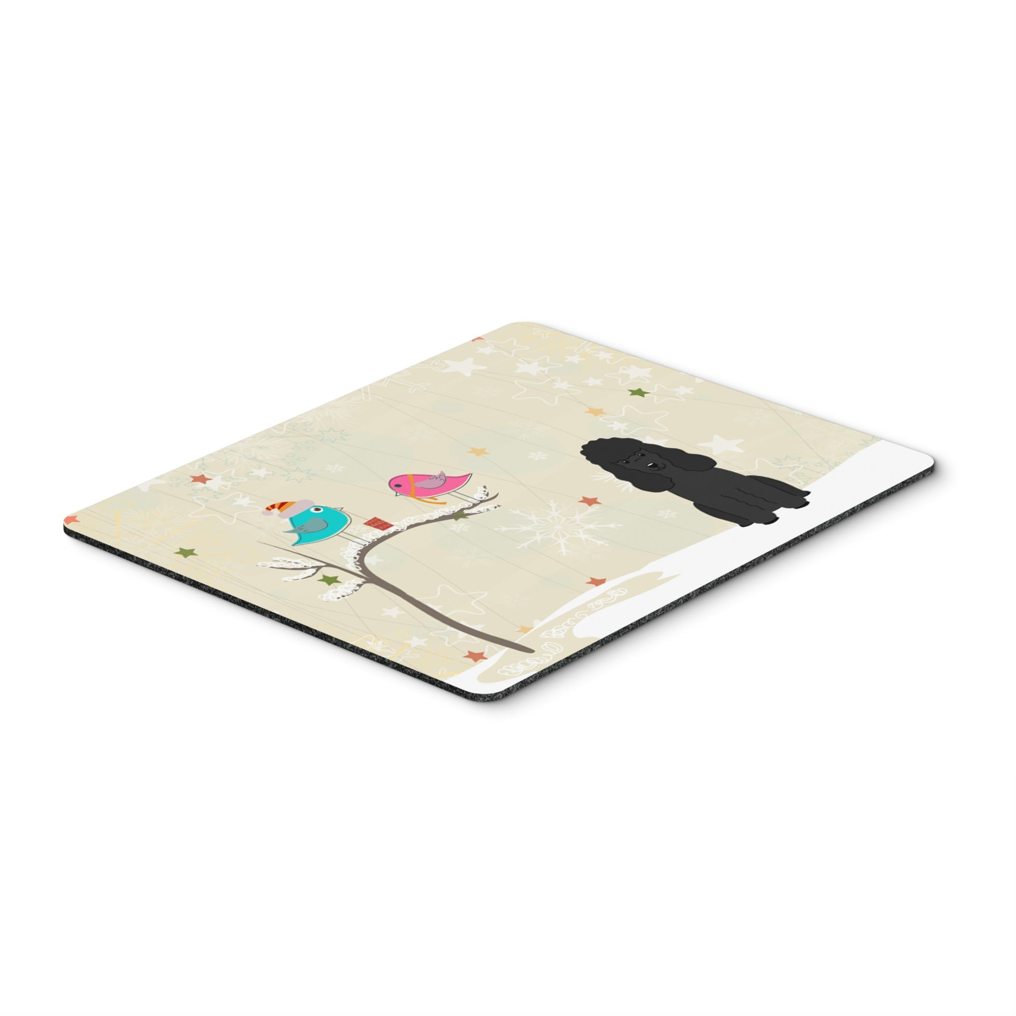 Caroline'S Treasures Christmas Presents, Poodle Black Mouse Pad, Multicolor, 7.75X9.25 (Bb2543Mp)