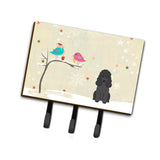 Caroline'S Treasures Christmas Presents Between Friends Poodle Black Leash Or Key Holder Bb2543Th68, Triple, Multicolor