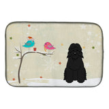 Caroline'S Treasures Christmas Presents Between Friends Bouvier Des Flandres Dish Drying Mat, 14 X 21