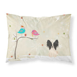 Caroline'S Treasures Christmas Presents Friends Papillon Black White Fabric Standard Pillowcase Bb2548Pillowcase