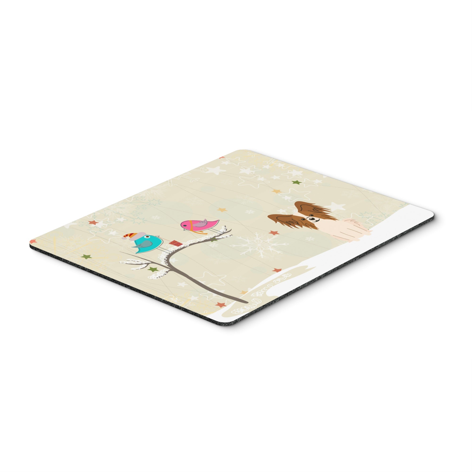 Caroline'S Treasures Christmas Presents, Papillon Red White Mouse Pad, Multicolor, 7.75X9.25 (Bb2550Mp)