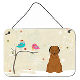 Caroline'S Treasures Christmas Presents Friends Briard Brown Wall Or Door Hanging Prints Bb2554Ds812, 8 X 12