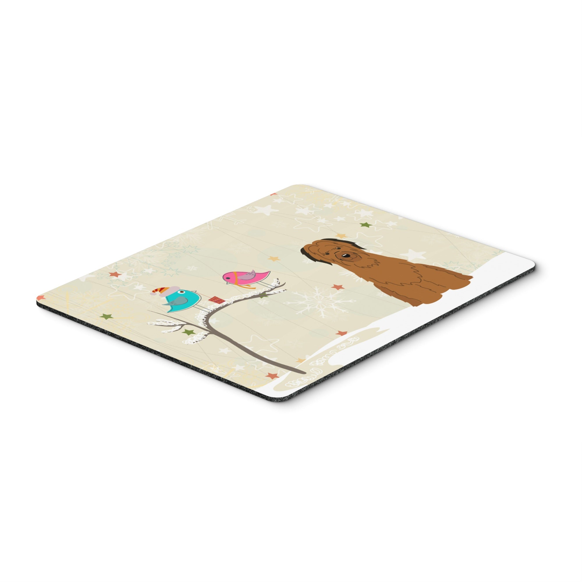 Caroline'S Treasures Christmas Presents, Briard Brown Mouse Pad, Multicolor, 7.75X9.25 (Bb2554Mp)