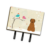 Caroline'S Treasures Christmas Presents Between Friends Briard Brown Leash Or Key Holder Bb2554Th68, Triple, Multicolor