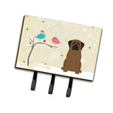 Caroline'S Treasures Christmas Presents Between Friends Bullmastiff Leash Or Key Holder Bb2556Th68, Triple, Multicolor