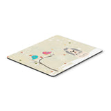 Caroline'S Treasures Christmas Presents, Shih Tzu Silver White Mouse Pad, Multicolor, 7.75X9.25 (Bb2557Mp)