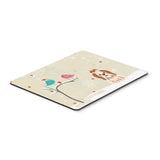 Caroline'S Treasures Christmas Presents, Shih Tzu Red White Mouse Pad, Multicolor, 7.75X9.25 (Bb2559Mp)
