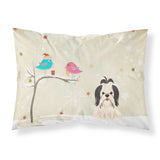 Caroline'S Treasures Christmas Presents Friends Shih Tzu Black White Fabric Standard Pillowcase Bb2560Pillowcase