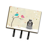 Caroline'S Treasures Christmas Presents Friends Shih Tzu Black Silver Leash Or Key Holder Bb2561Th68, Triple