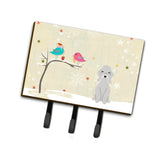 Caroline'S Treasures Christmas Presents Friends Bedlington Terrier Blue Leash Or Key Holder Bb2562Th68, Triple