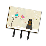 Caroline'S Treasures Christmas Presents Friends Cocker Spaniel Black Tan Leash Or Key Holder Bb2565Th68, Triple