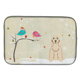 Caroline'S Treasures Christmas Presents Between Friends Cocker Spaniel Buff Dish Drying Mat, 14 X 21
