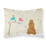 Caroline'S Treasures Christmas Presents Friends Cocker Spaniel Red Fabric Standard Pillowcase Bb2567Pillowcase