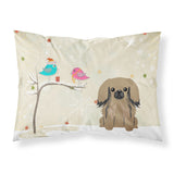 Caroline'S Treasures Christmas Presents Between Friends Pekingnese Tan Fabric Standard Pillowcase Bb2574Pillowcase, Multicolor