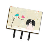 Caroline'S Treasures Christmas Presents Between Friends Pekingnese Black White Leash Or Key Holder Bb2577Th68, Triple, Multico
