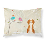 Caroline'S Treasures Christmas Presents Between Friends English Foxhound Fabric Standard Pillowcase Bb2582Pillowcase, Multicol