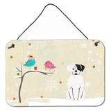 Caroline'S Treasures Christmas Presents Between Friends White Boxer Cooper Wall Or Door Hanging Prints Bb2586Ds812, 8 X 12
