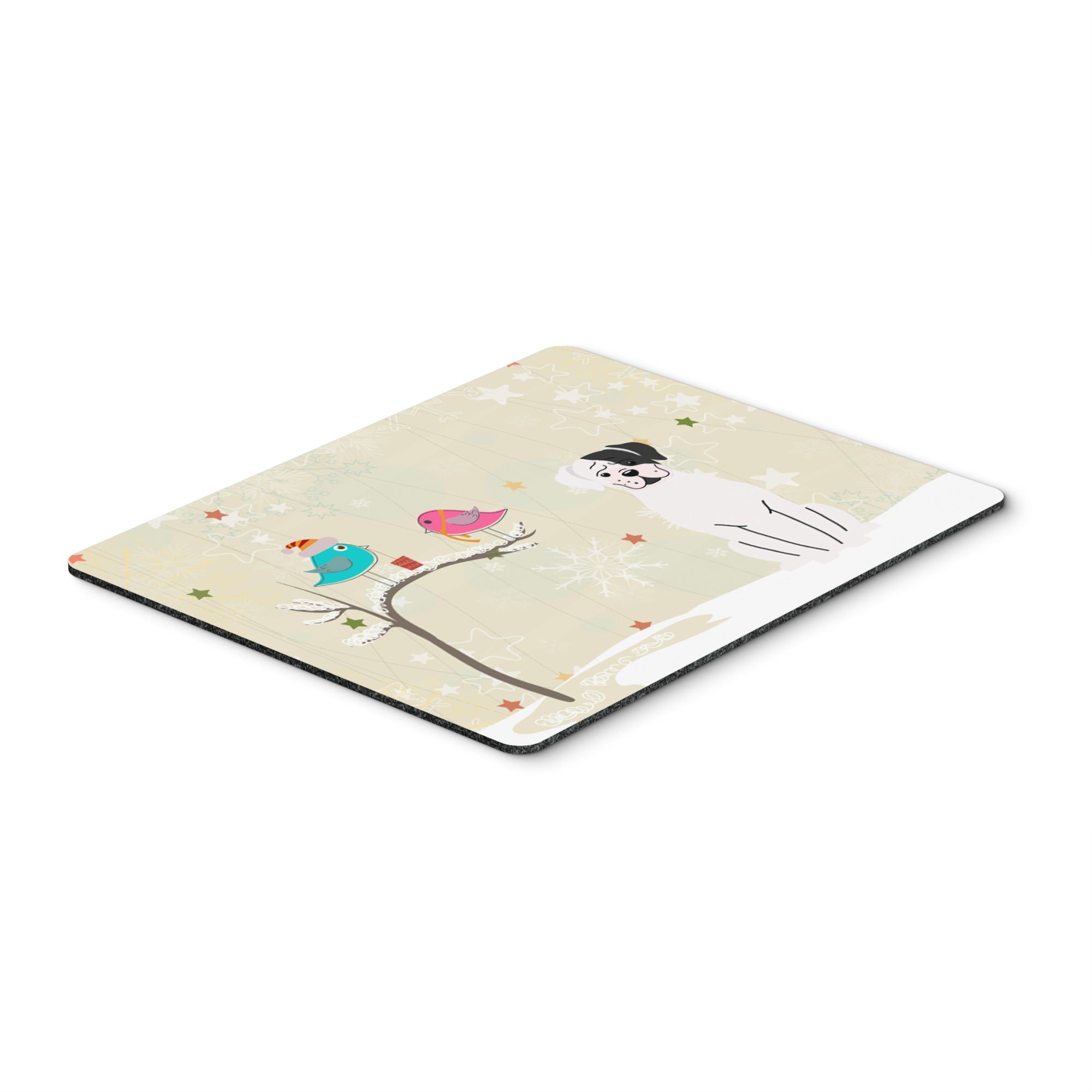 Caroline'S Treasures Christmas Presents, White Boxer Cooper Mouse Pad, Multicolor, 7.75X9.25 (Bb2586Mp)