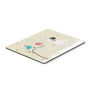 Caroline'S Treasures Christmas Presents, White Boxer Cooper Mouse Pad, Multicolor, 7.75X9.25 (Bb2586Mp)
