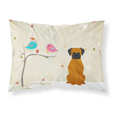 Caroline'S Treasures Christmas Presents Between Friends Fawn Boxer Fabric Standard Pillowcase Bb2587Pillowcase, Multicolor