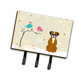 Caroline'S Treasures Christmas Presents Between Friends Flashy Fawn Boxer Leash Or Key Holder Bb2588Th68, Triple, Multicolor