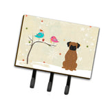 Caroline'S Treasures Christmas Presents Between Friends Brindle Boxer Leash Or Key Holder Bb2589Th68, Triple, Multicolor