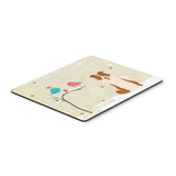 Caroline'S Treasures Christmas Presents, Border Collie Red White Mouse Pad, Multicolor, 7.75X9.25 (Bb2591Mp)
