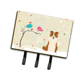 Caroline'S Treasures Christmas Presents Friends Border Collie Red White Leash Or Key Holder Bb2591Th68, Triple