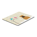 Caroline'S Treasures Christmas Presents, English Bulldog Red Mouse Pad, Multicolor, 7.75X9.25 (Bb2594Mp)