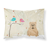 Caroline'S Treasures Christmas Presents Between Friends English Bulldog Fawn Fabric Standard Pillowcase Bb2596Pillowcase, Mult
