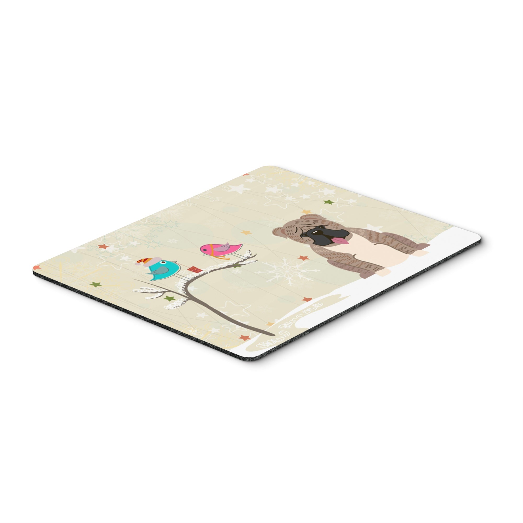 Caroline'S Treasures Christmas Presents, Bulldog Brindle Mouse Pad, Multicolor, 7.75X9.25 (Bb2598Mp)