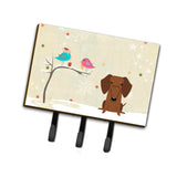 Caroline'S Treasures Christmas Presents Between Friends Dachshund Red Brown Leash Or Key Holder Bb2602Th68, Triple, Multicolor