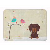 Caroline'S Treasures Christmas Presents Dachshund Chocolate Floor Mat, 19 X 27, Multicolor