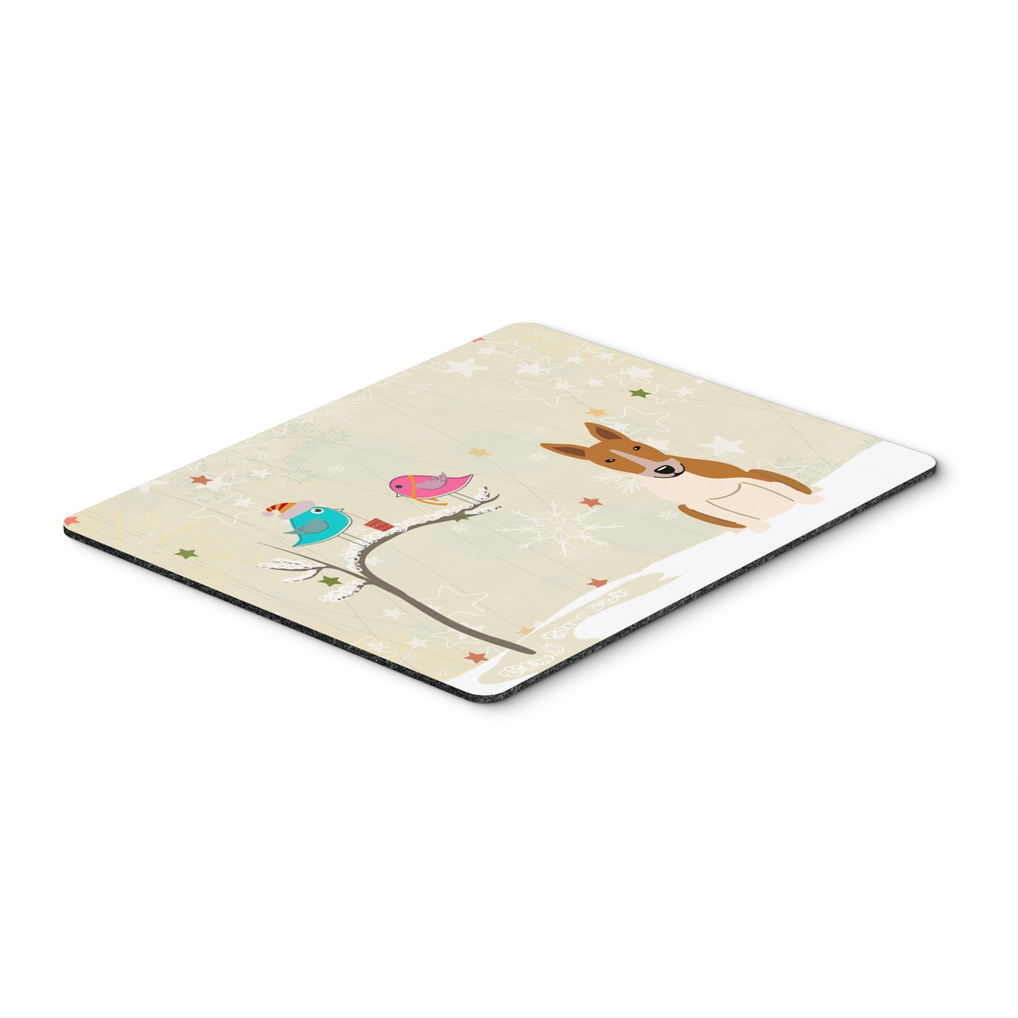 Caroline'S Treasures Christmas Presents, Bull Terrier Red White Mouse Pad, Multicolor, 7.75X9.25 (Bb2607Mp)