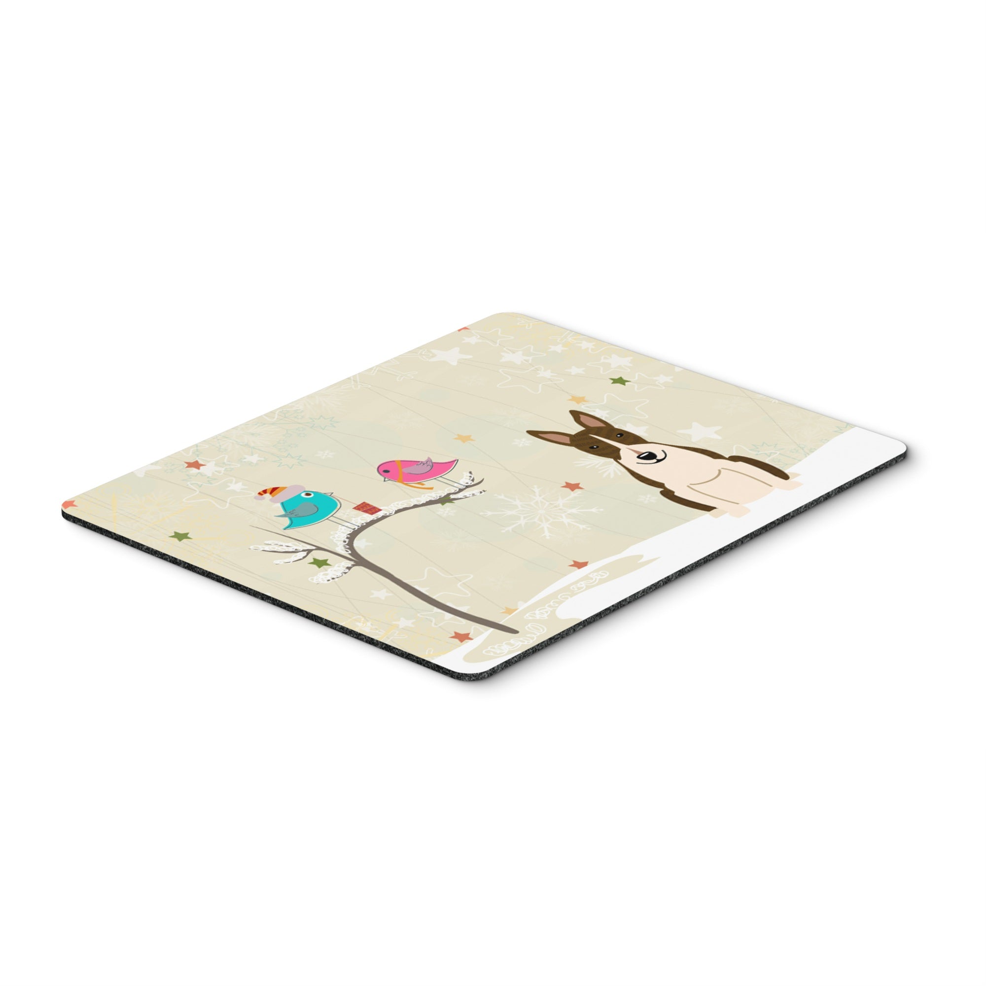 Caroline'S Treasures Christmas Presents, Bull Terrier Brindle Mouse Pad, Multicolor, 7.75X9.25 (Bb2608Mp)